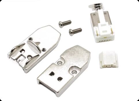 Moog ITT Servo Motor Connector with 1000V Voltage Rating 10PIN Insulation Resistance and Crimp/Solder Termination for Industrial Automation