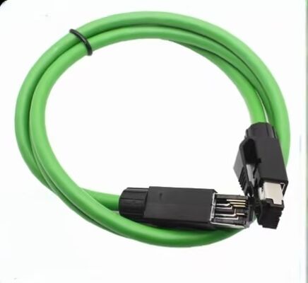 4-Core High-Flex Servo Motor Connector with Profinet/EtherCAT Industrial Ethernet Cable for 1000V Applications