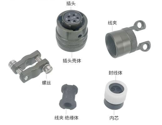 PT06E-10-5P(SR) Circular American Standard Connector MS3116 3112A Square Socket 5-Pin Aviation Plug