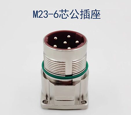 M23-8pin 6-core Servo Motor Connector Aviation Plug with Silver Pin Golded Pin and Panel Mount/Cable Mount Options