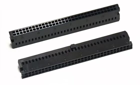 IDC/MIL single bump horn plug FC-2.54mm pitch gold-plated terminals double-row plastic housing connector