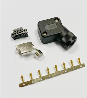 Yaskawa 9pin Servo Motor Connector with Silver and Gold Contact Plating for Industrial Automation and Crimp/Solder Termination
