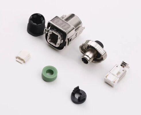 Compatible RJ45 Crystal Head 4/2 Zinc Alloy Large Head Coded Connector 6FX5002-0DM67 IP67
