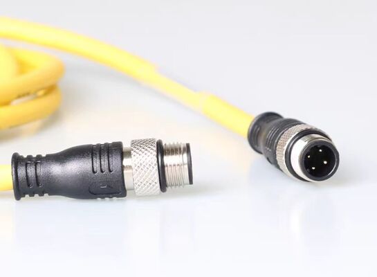 Waterproof M12 Connector Aviation Plug with 4/5/8 Pin Male and Female for 1000V Servo Motor Applications