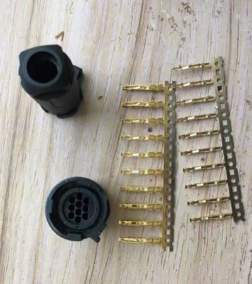 1000V 4-Pin 10-Pin Silver Gold Plated Servo Motor Connectors for FANUC Yaskawa Sanyo Denki Industrial Automation